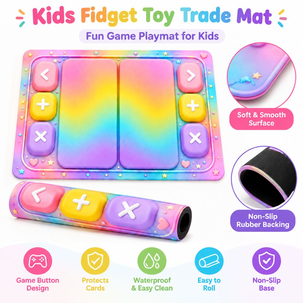 Bar Mat Rubber - Tapis de jeu anti-stress à boutons